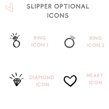 Load image into Gallery viewer, Bridal slipper optional icons