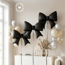 Load image into Gallery viewer, bow and heart nude beige foil balloons