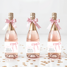 Load image into Gallery viewer, PERSONALISED CHAMPAGNE WINE LABELS BRIDAL SHOWER BRIDEMAID GIFTS MINI CHAMPAGNE BUBBLY