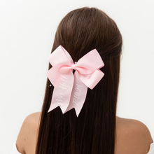 Load image into Gallery viewer, Personalised hair bow ribbon bride bridesmaid