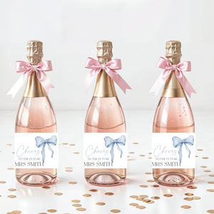 PERSONALISED CHAMPAGNE WINE LABELS BRIDAL SHOWER BRIDEMAID GIFTS MINI CHAMPAGNE BUBBLY