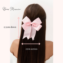 Load image into Gallery viewer, Personalised hair bow ribbon bride bridesmaid