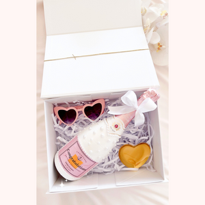 Floral Geometric Heart Personalised Gift Boxes with Engraved Acrylic Heart