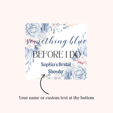Load image into Gallery viewer, personalised wine champagne label bridal shower bridesmaid gift labels something blue before I Do