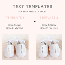 Load image into Gallery viewer, custom pearl wedding sneakers bridal shoes