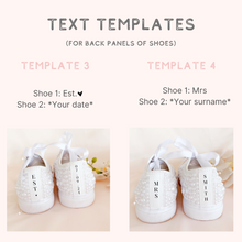 Load image into Gallery viewer, custom pearl wedding sneakers bridal shoes