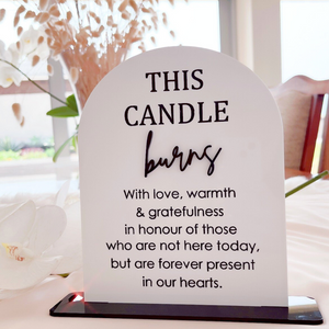 in loving memory memorial wedding sign