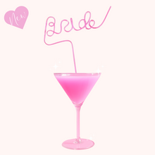 Load image into Gallery viewer, bride bachelorette hen part straw