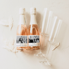 Load image into Gallery viewer, custom personalised champagne wine label with photo