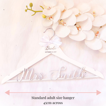 Load image into Gallery viewer, custom wedding 3d name wooden personalised bridal hanger