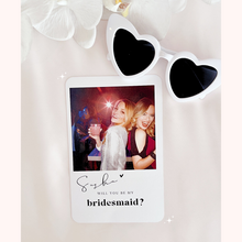 Load image into Gallery viewer, Bridesmaid maid of honour flower girl polaroid proposal card