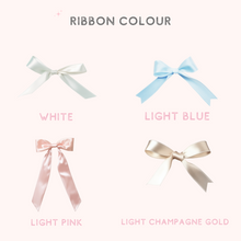 Load image into Gallery viewer, personalised satin ribbon bow