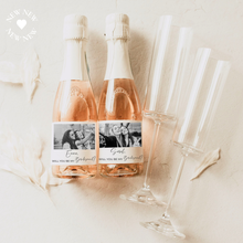 Load image into Gallery viewer, custom personalised champagne wine label with photo
