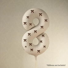 Load image into Gallery viewer, beige nude natural neutral aesthetic foil number balloon
