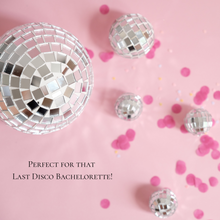 Load image into Gallery viewer, personalised disco ball for bachelorette hen party weddings last rodeo last disco