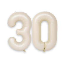 Load image into Gallery viewer, beige nude natural neutral aesthetic foil number balloon