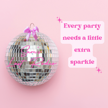 Load image into Gallery viewer, personalised disco ball for bachelorette hen party weddings last rodeo last disco