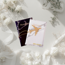Load image into Gallery viewer, personalised passport holders honeymoon bride and groom custom gifts