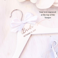 Load image into Gallery viewer, custom wedding 3d name wooden personalised bridal hanger