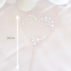 Pearl Acrylic Cake Toppers