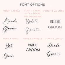 Load image into Gallery viewer, laser engraved wedding glasses bride groom anniversary graduation glasses