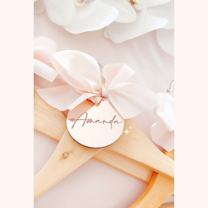 Personalised hanger bridal wedding bridesmaid custom hanger