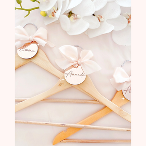 Personalised hanger bridal wedding bridesmaid custom hanger