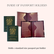 Load image into Gallery viewer, personalised passport holders honeymoon bride and groom custom gifts