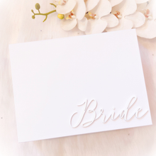 Load image into Gallery viewer, personalised 3d name luxury custom wedding bridal gift box