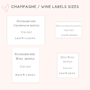custom personalised champagne wine label with photo