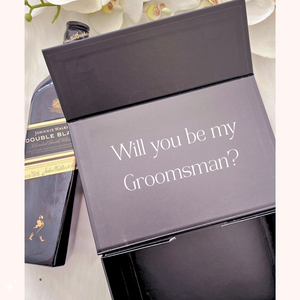personalised tuxedo gift box for groomsmen best man and groom custom wedding gift box
