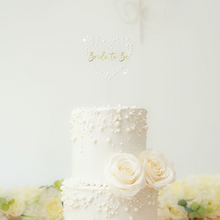 Load image into Gallery viewer, pearl acrylic custom cake topper wedding bridal shower birthdays