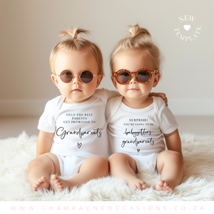 Personalised custom baby grows