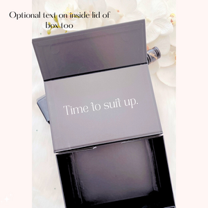 personalised tuxedo gift box for groomsmen best man and groom custom wedding gift box