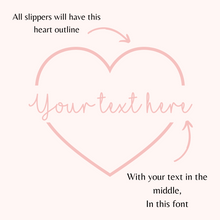 Load image into Gallery viewer, Custom pearl heart bride slippers