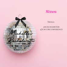 Load image into Gallery viewer, personalised disco ball for bachelorette hen party weddings last rodeo last disco