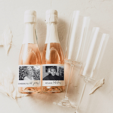 Load image into Gallery viewer, custom personalised champagne wine label with photo