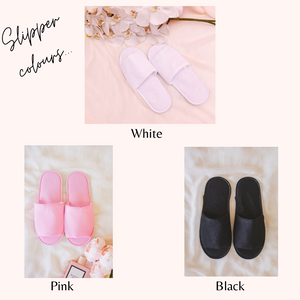 Custom pearl heart bride slippers