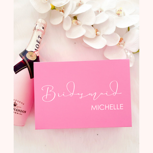 Ribbon gift box flip top Bridesmaid proposal box