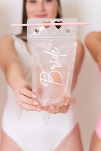 personalised party drink pouches