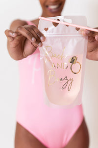 personalised party drink pouches