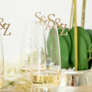 initial letter drink tags acrylic drink charms