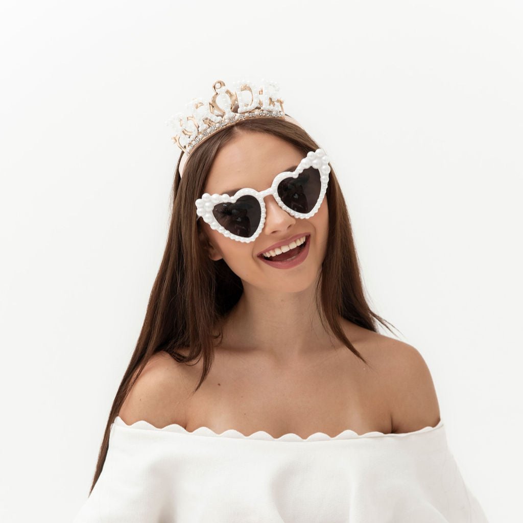 Crown heart sunglasses shop