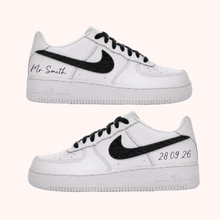 Load image into Gallery viewer, mens custom nike air force 1 wedding sneakers shoes