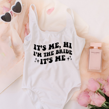 Load image into Gallery viewer, taylor swift themed custom bride swimsuit its me hi im the bride its me