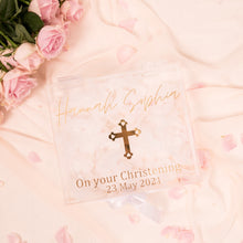 Load image into Gallery viewer, Acrylic christening baptism memory box