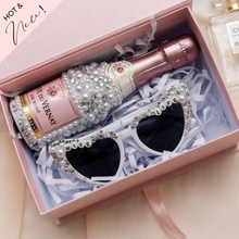 Load image into Gallery viewer, retro heart bride bling sunglasses