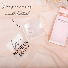Load image into Gallery viewer, Acrylic custom wedding ring box