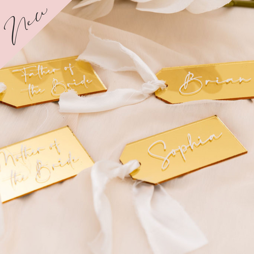 Acrylic luggage tags name tags