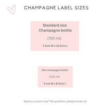 Load image into Gallery viewer, Veuve custom personalized champagne label 